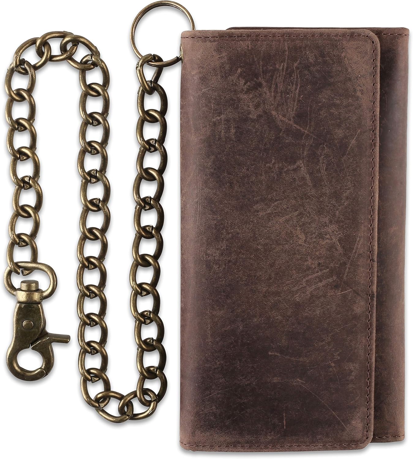 leather wallet with chain