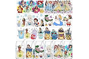6 Sheets UV DTF Cup Wraps for 16 Oz Disney
