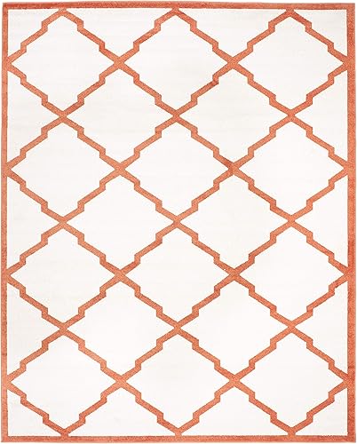 Vista 151 de Safavieh Amherst Collection amt421b Gris Claro y Beige Interior/exterior Area Rug, Polipropileno
