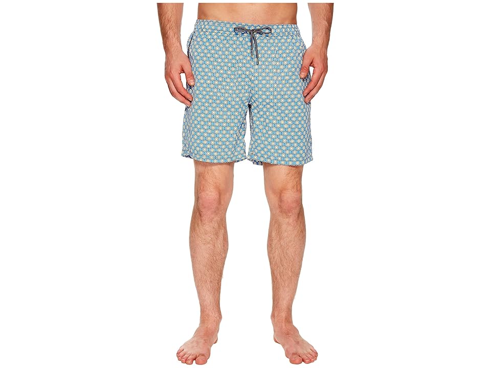 

Mr. Swim Geometric Printed Dale Swim Trunks (Periwinkle) Men's Swimwear