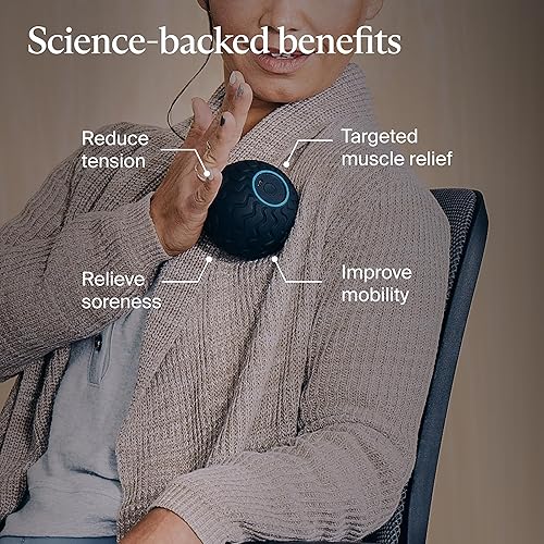 Miniatura 3 de Therabody WaveSolo - Dispositivo de masaje portátil con Bluetooth, bola de terapia de vibración ultra portátil con tecnología QuietRoll y 3