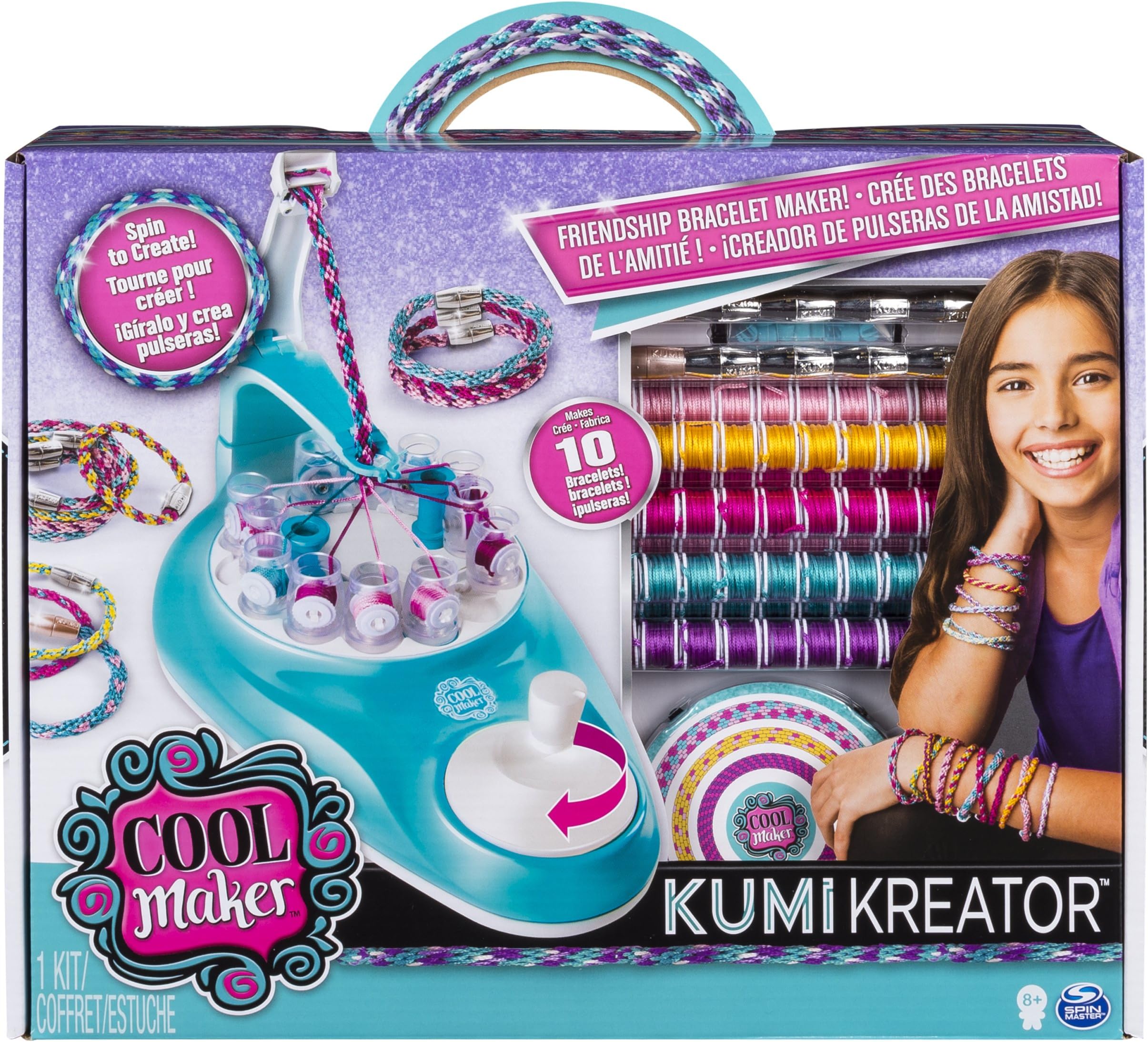Cool MAKER 6038301 Kumi Kreator Studio Braided Friendship Bracelet, DIY with Gel Guarantee