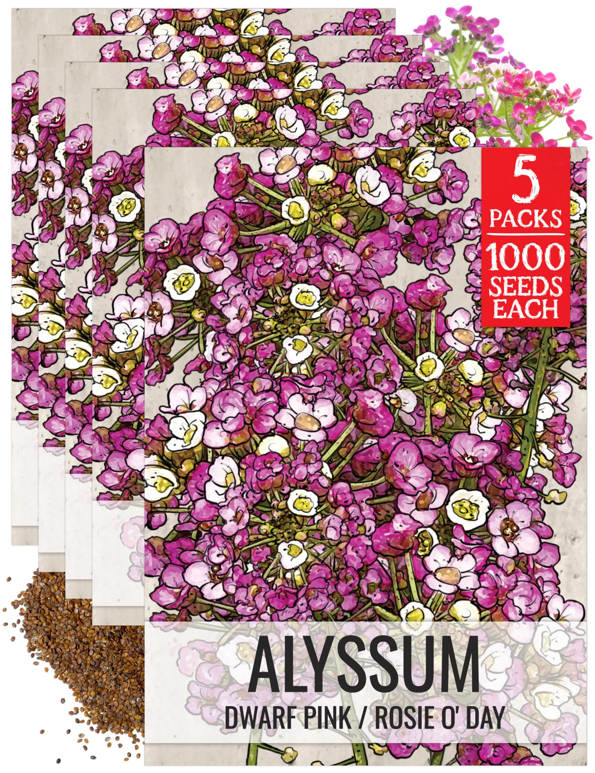 Seed Needs Dwarf Pink Alyssum