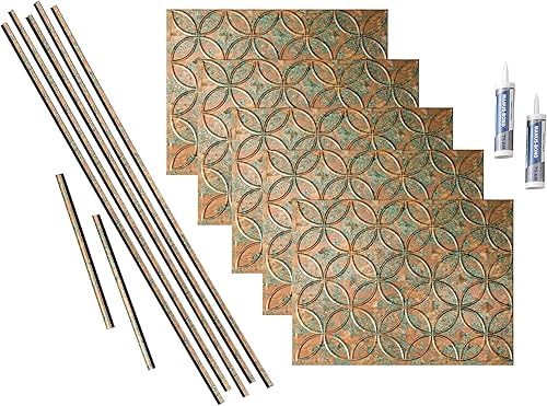 Miniatura 19 de FASÄDE Kit de anillos decorativos de vinilo para salpicaduras de 15 pies cuadrados en cobre pulido