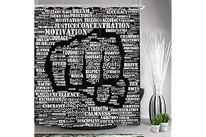 SVBright Black History Shower Curtain