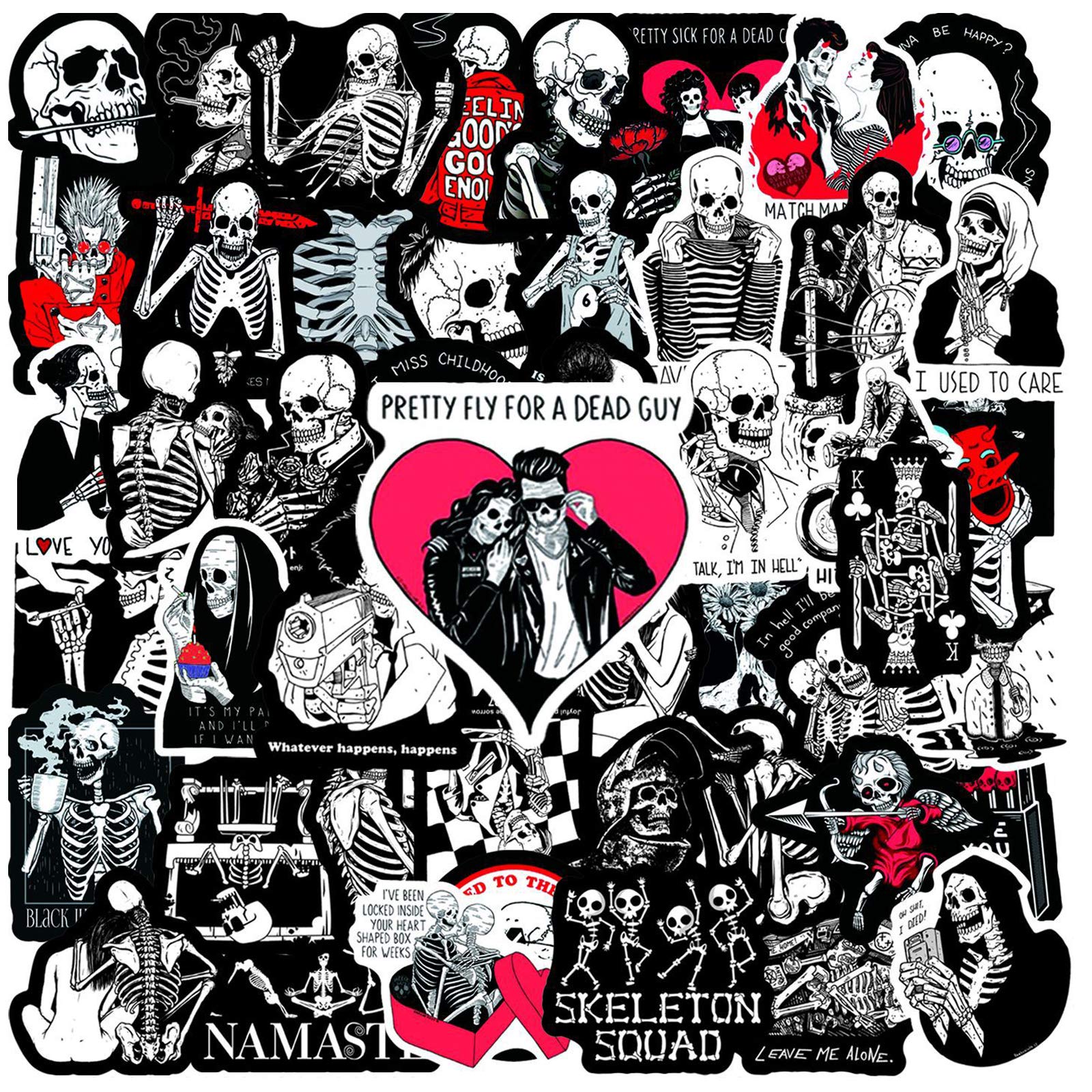 Buy SALEMAR Gothic Lover Stickers 50pcs Goth Stickers, Waterproof Vinyl