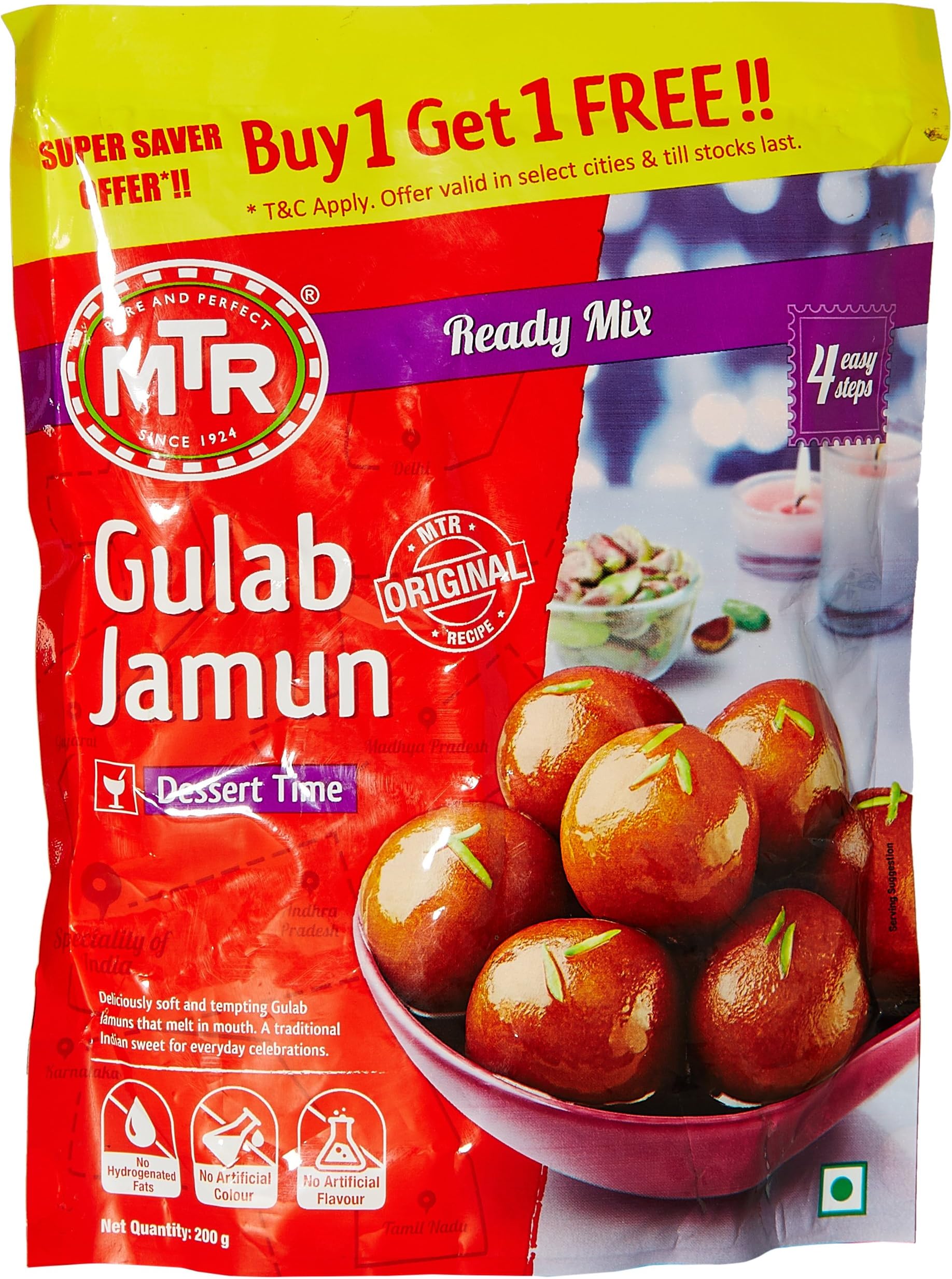 MTR Gulab Jamun Ready Mix, 200Gm