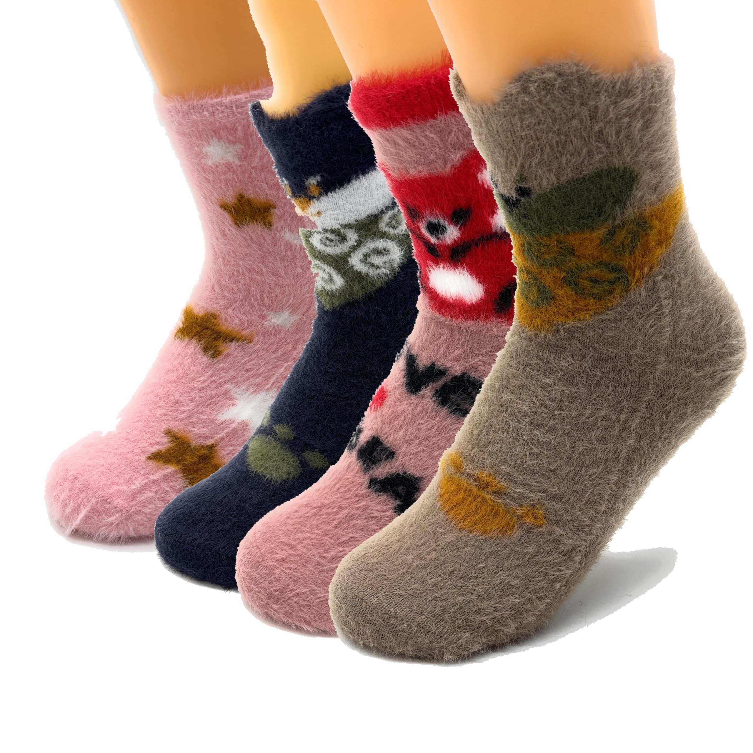 fuzzy socks for women winter warm wool thick socks soft cozy womens knit sleep socks winter soft snowflake socks women
