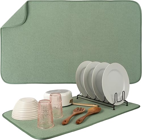 Miniatura 10 de S&T INC. Tapete escurreplatos de microfibra absorbente