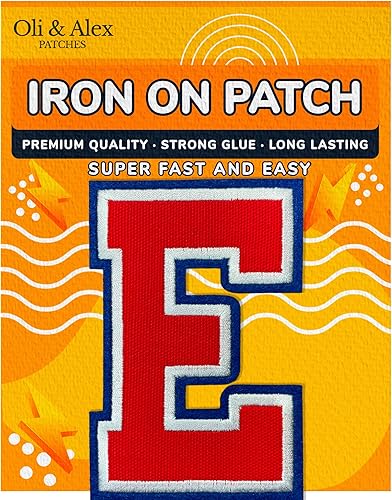 Miniatura 575 de Parches de letras termo-adhesivas de alta calidad – Lindas letras para ropa – Parche universitario para ropa – Letras bordadas de 4 1/2 parches