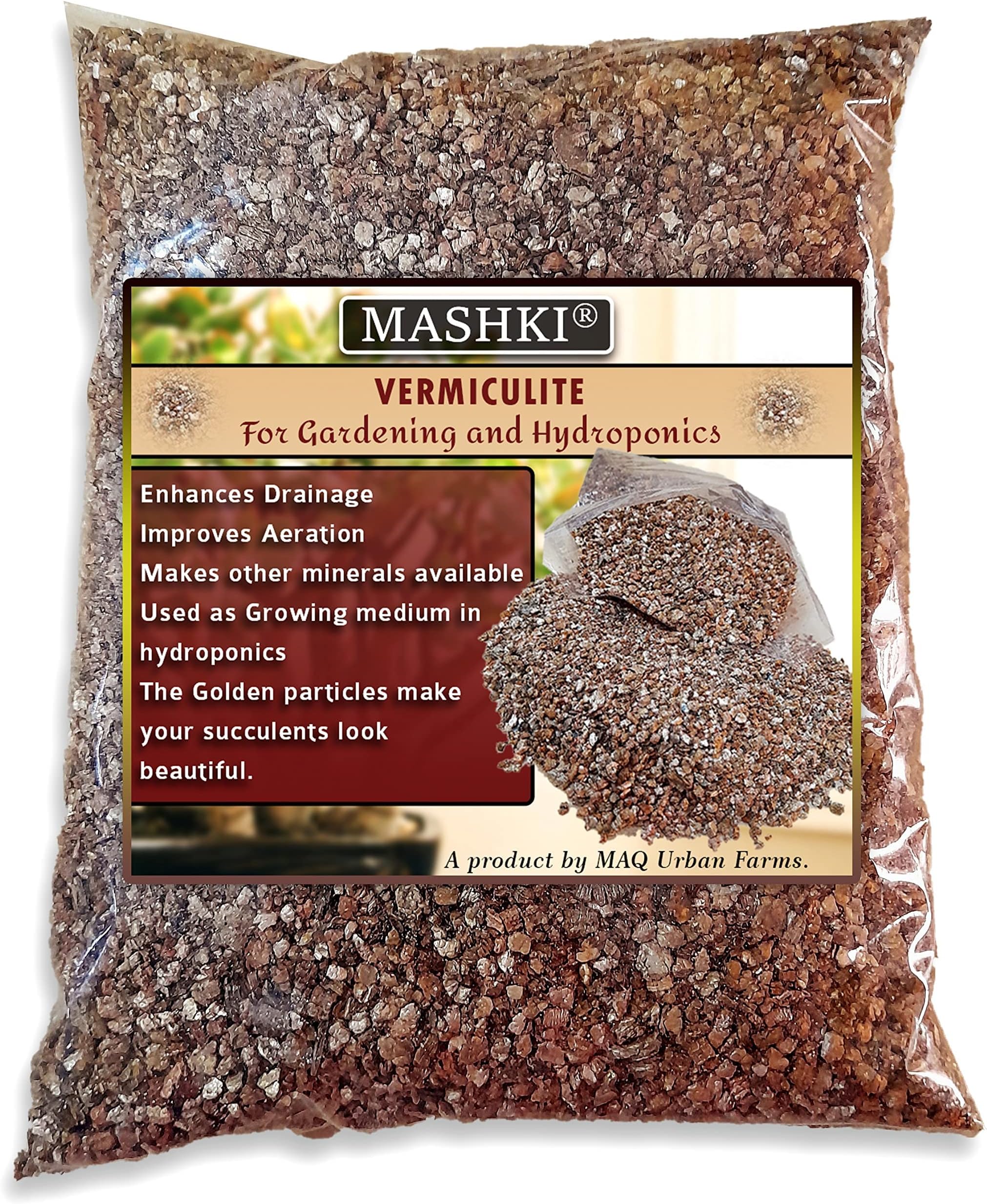 Sponsored Ad - MASHKI Vermiculite for Gardening Used for Hydroponics & Gardening, Best Mix for Soil Aeration and Water Drainage | Stronger Roots and Prevents Root Rot, Organic Soil Additive Potting Soil