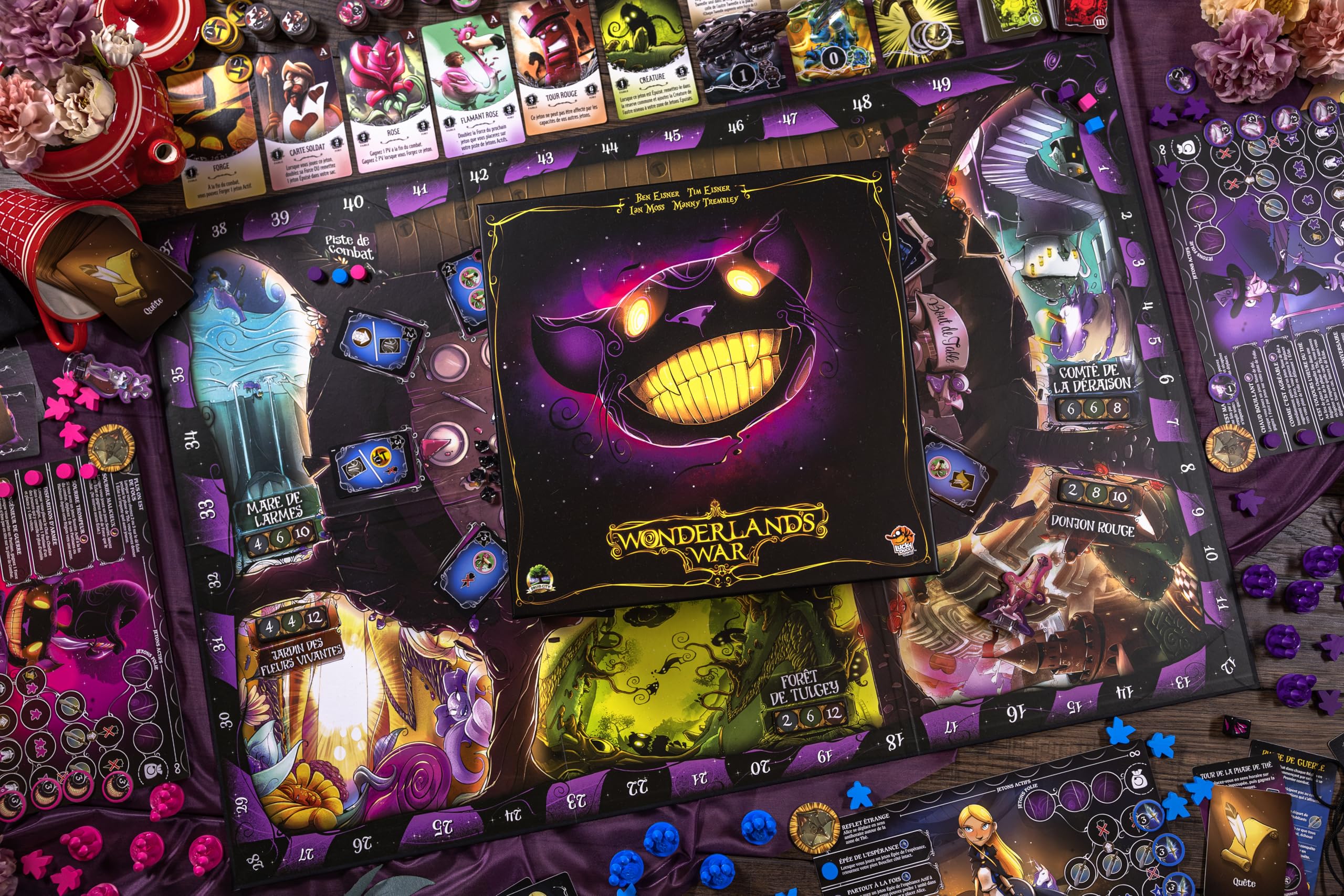 LUCKY DUCK GAMES - Version Deluxe de Wonderland's War, Version Française, Jeu De Plateau, Jeu de Société, A partir de 14 Ans, 2 à 5 Joueurs, 30 Min/Joueur