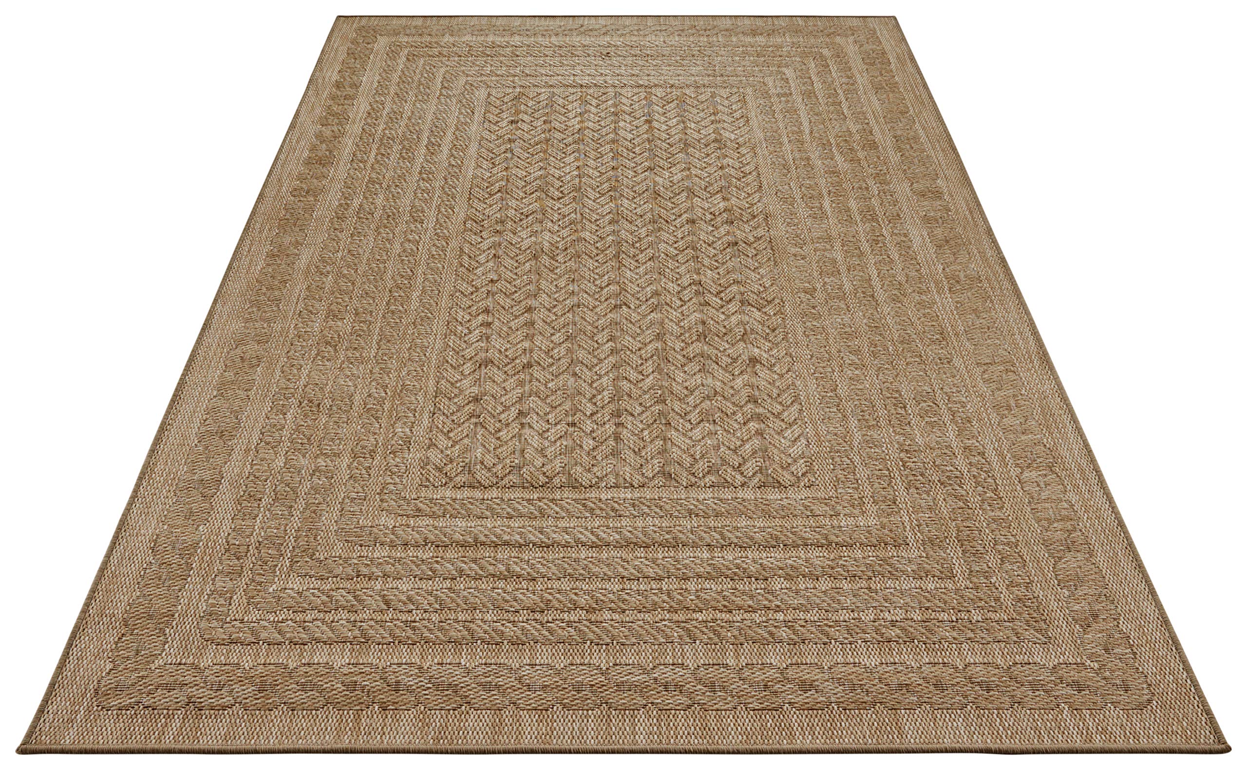 bougari Limonero Tapis d'intérieur et d'extérieur, Beige/Marron, 160 x 230 cm