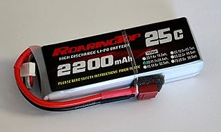 RoaringTop LiPo Battery Pack 25C 2200mAh 3S 11.1V with Deans Plug for RC Car Boat Truck Heli Airplane