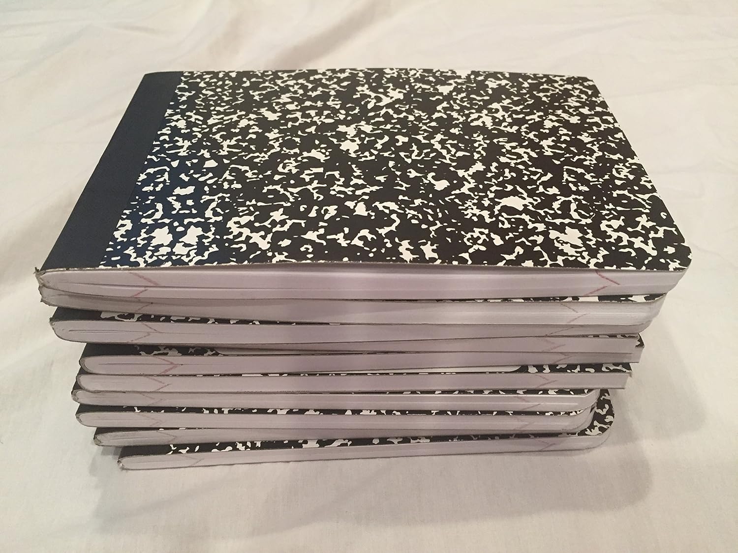 Composition Book Cut in Half, Wide Ruled, 7.50 x 4.75 Inch Sheet Size