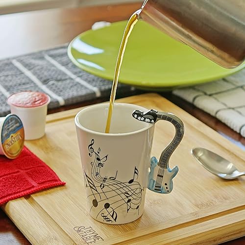 Miniatura 5 de Fairly Odd Novelties Blue Electric Guitar Coffee Mug, White,One Size,FON-10214