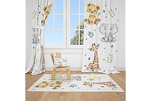 Baby Boy Nursery Curtains Safari Animals