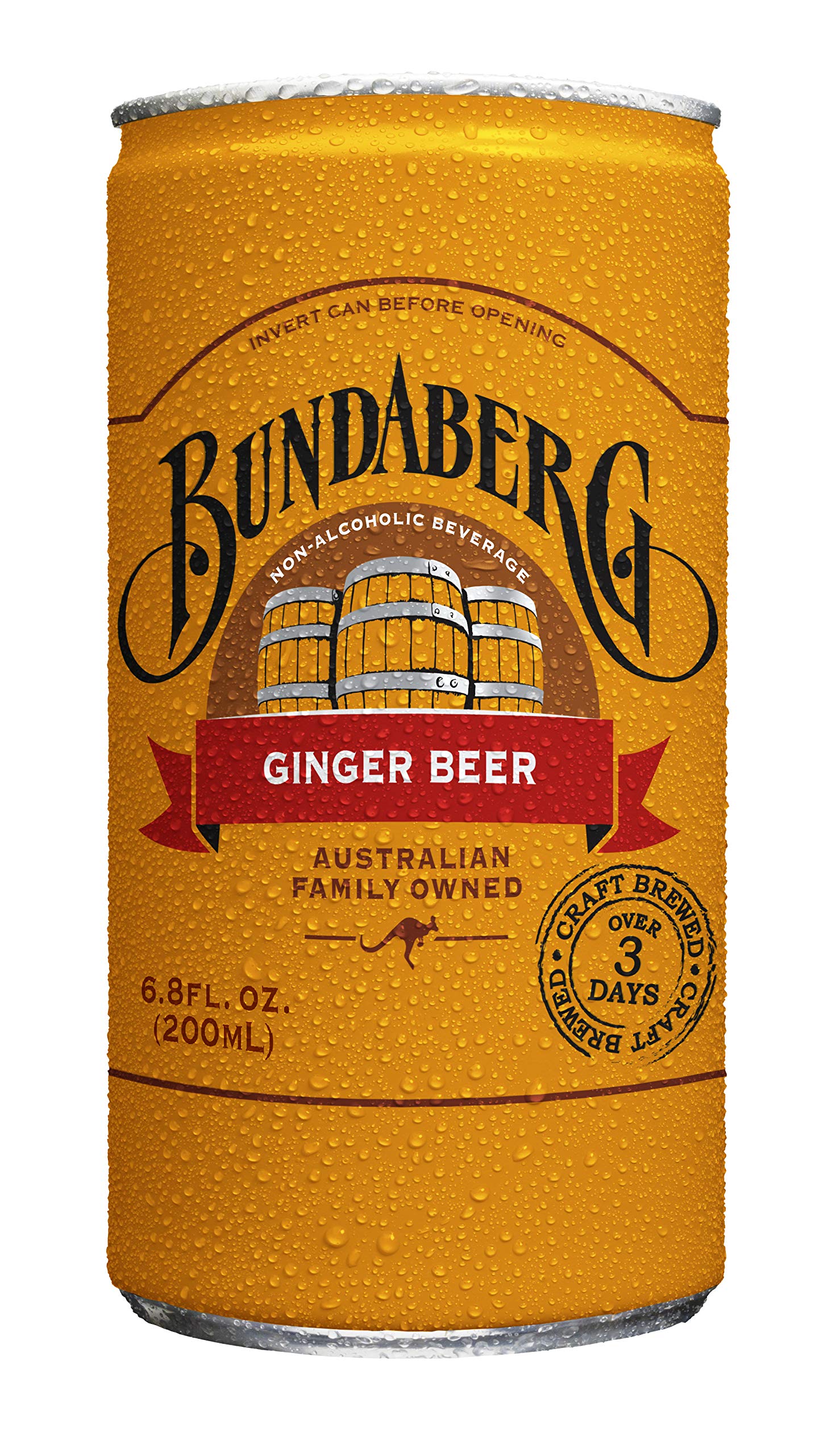 Buy Bundaberg Ginger Beer, 6.8 fl oz Cans, (24 Pack) Online at