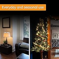 Vista 6 de GE Temporizador Mecánico de Tomacorriente con Conexión a Tierra, Enchufes Dobles con 3 Clavijas, Ciclo de 24 Horas, Uso Interior para Luces