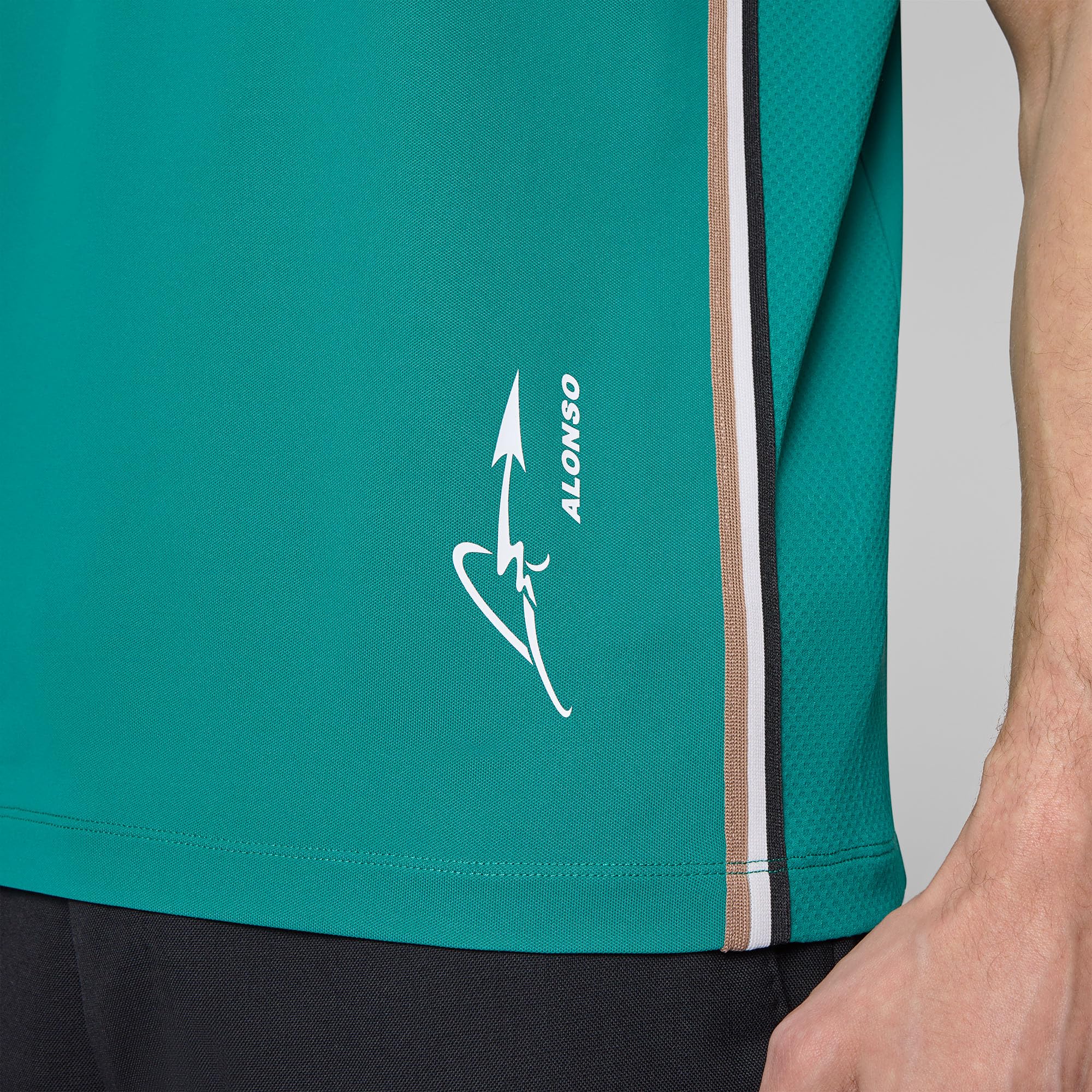 Aston Martin F1 2025 Camiseta del Equipo de Fernando Alonso para Hombre