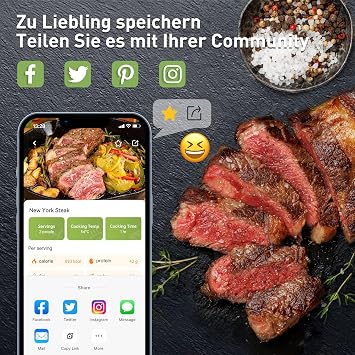 KitchenBoss Sous Vide Stick Garer: WiFi Precision Cooker App Control Sous Vide Rod 1100W Circulation 40℃-90℃ Temperature Range IPX7 Waterproof TFT Touch Display Ultra-quiet Diving Circulator