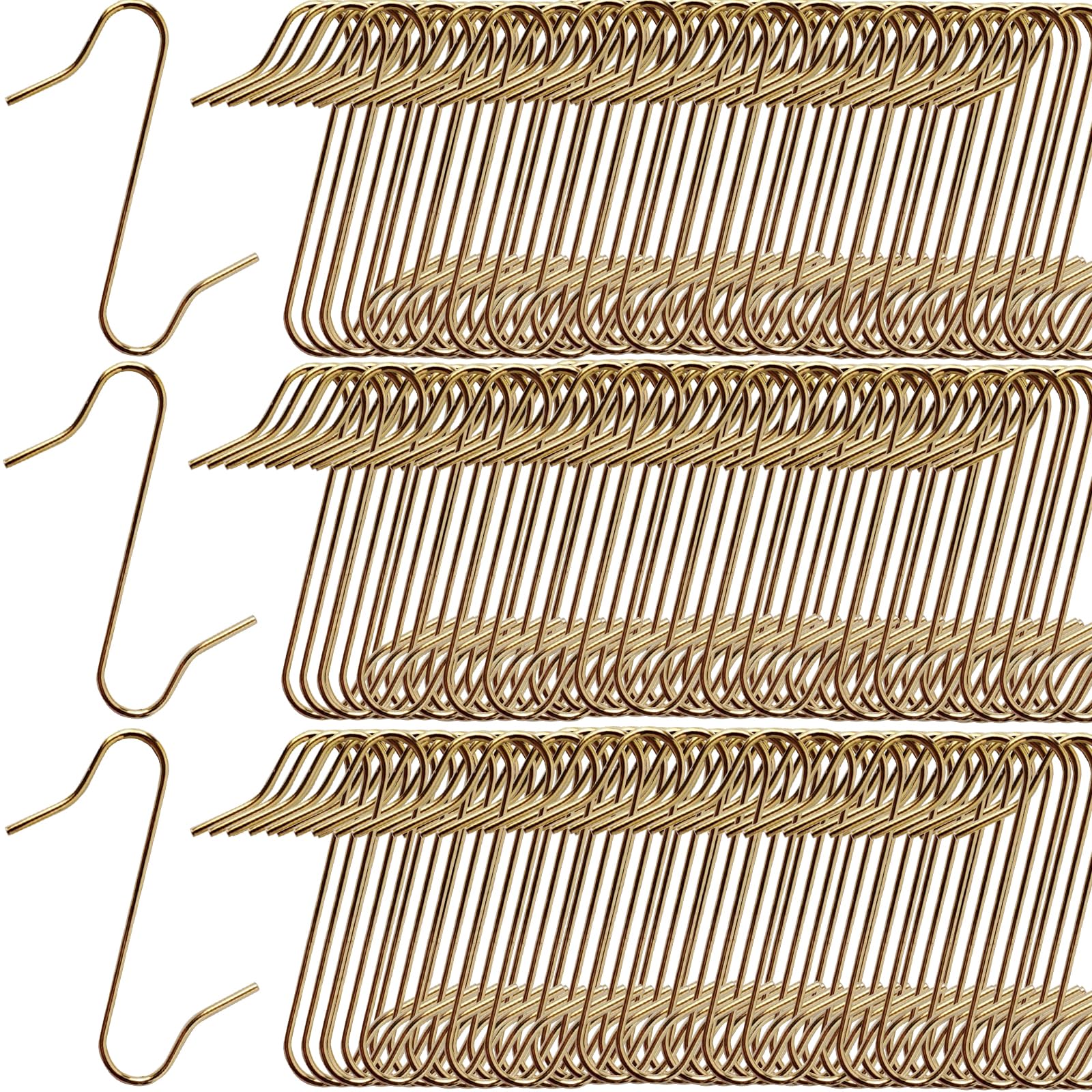 TIHOOD 300PCS Christmas Ornament Hooks Metal Ornament