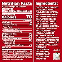 Vista 2 de Campbell's Condensed Healthy Request Family Size Chicken Noodle Soup, 22.4 oz. Can (Pack of 12)