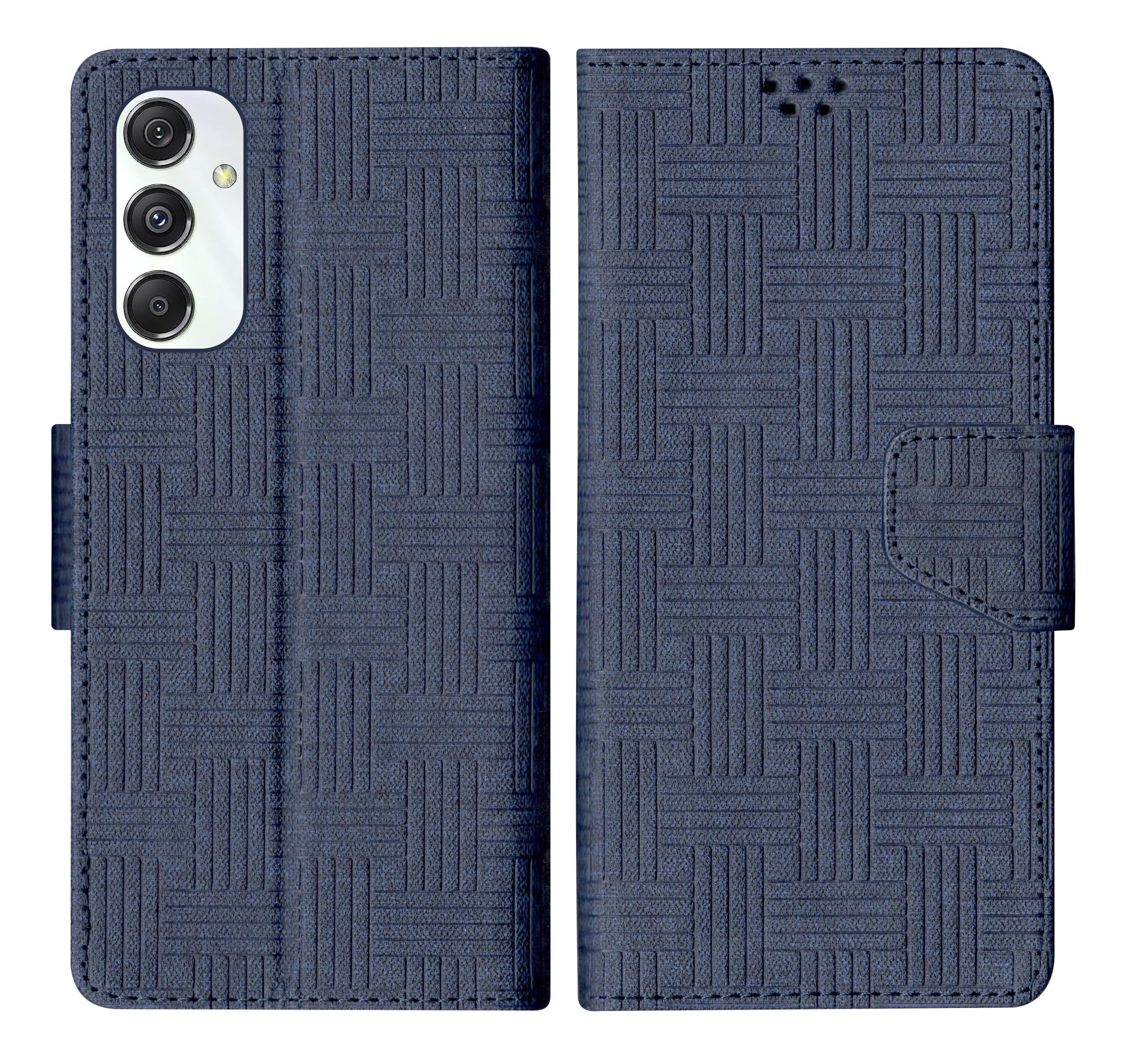 SBMS Samsung Galaxy M34 5G / Samsung Galaxy F34 5G Flip Cover Back Cover Case with Magnatic Closure | Inbuilt Stand | Card & Money Pocket (Mat Blue) (B0CBSJ3WJ2) Amazon Price History, Amazon Price Tracker