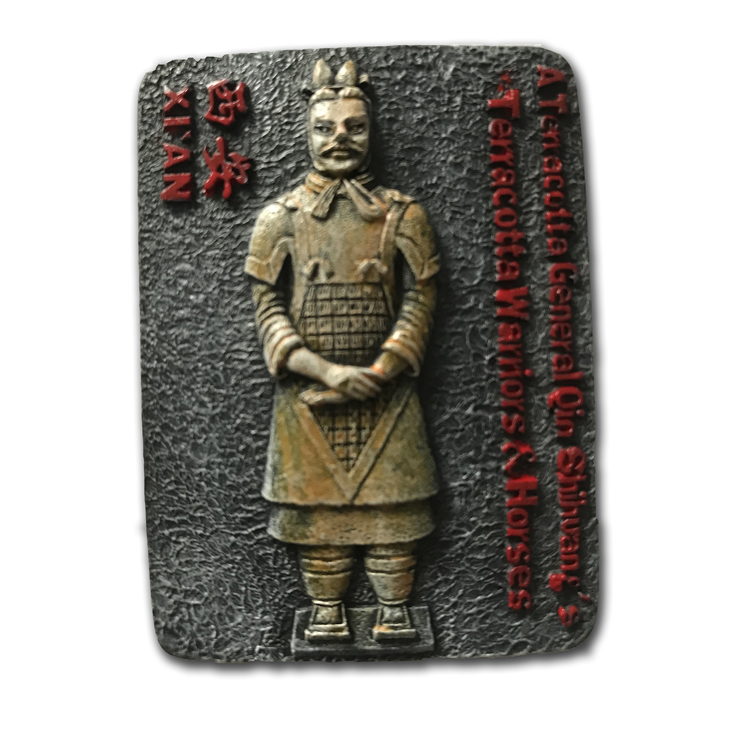 Wedarego Black And Yellow Terracotta Warriors Xian Refrigerator Magnet,3D Famous Tourist Souvenirs,China Resin Fridge Magnet,Home And Kitchen Decoration