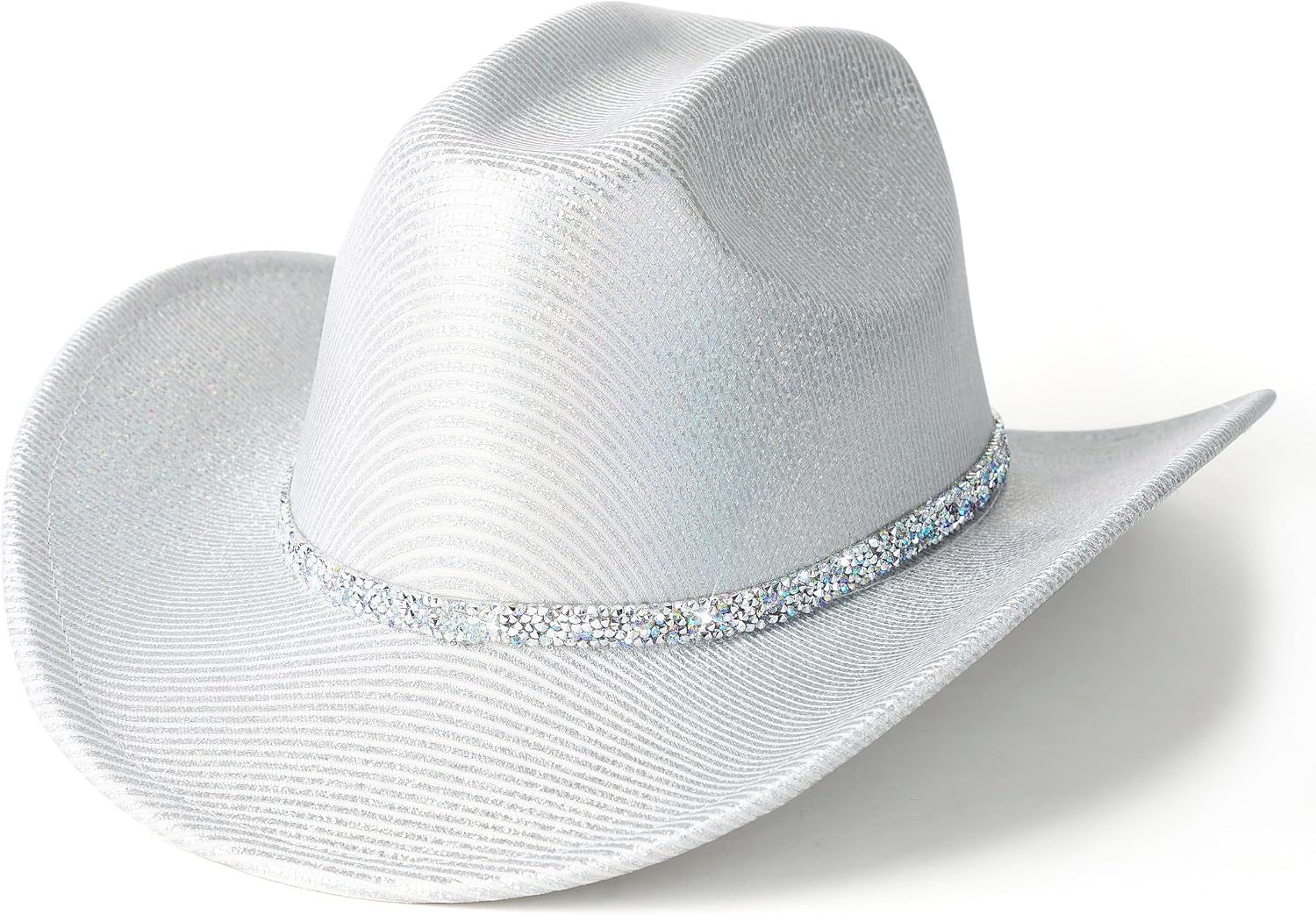 Lisianthus Glitter Cowboy Hat for Women and Men Party Disco Cowgirl Hat