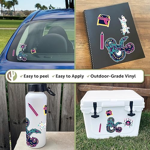 Miniatura 2 de Desert Cactus Calcomanía de Dungeons & Dragons D&D, calcomanía de vinilo para laptop, botella de agua para automóvil, decoración de álbum de