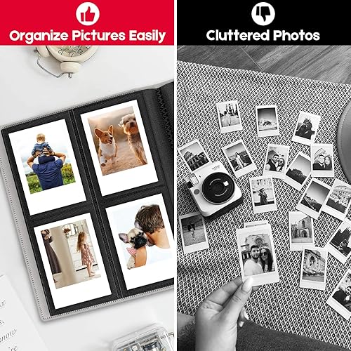 Miniatura 6 de Ablus Mini álbum de fotos de 160 bolsillos para cámara Fujifilm Instax Mini, Polaroid Snap, Z2300, cámaras instantáneas SocialMatic e impresora