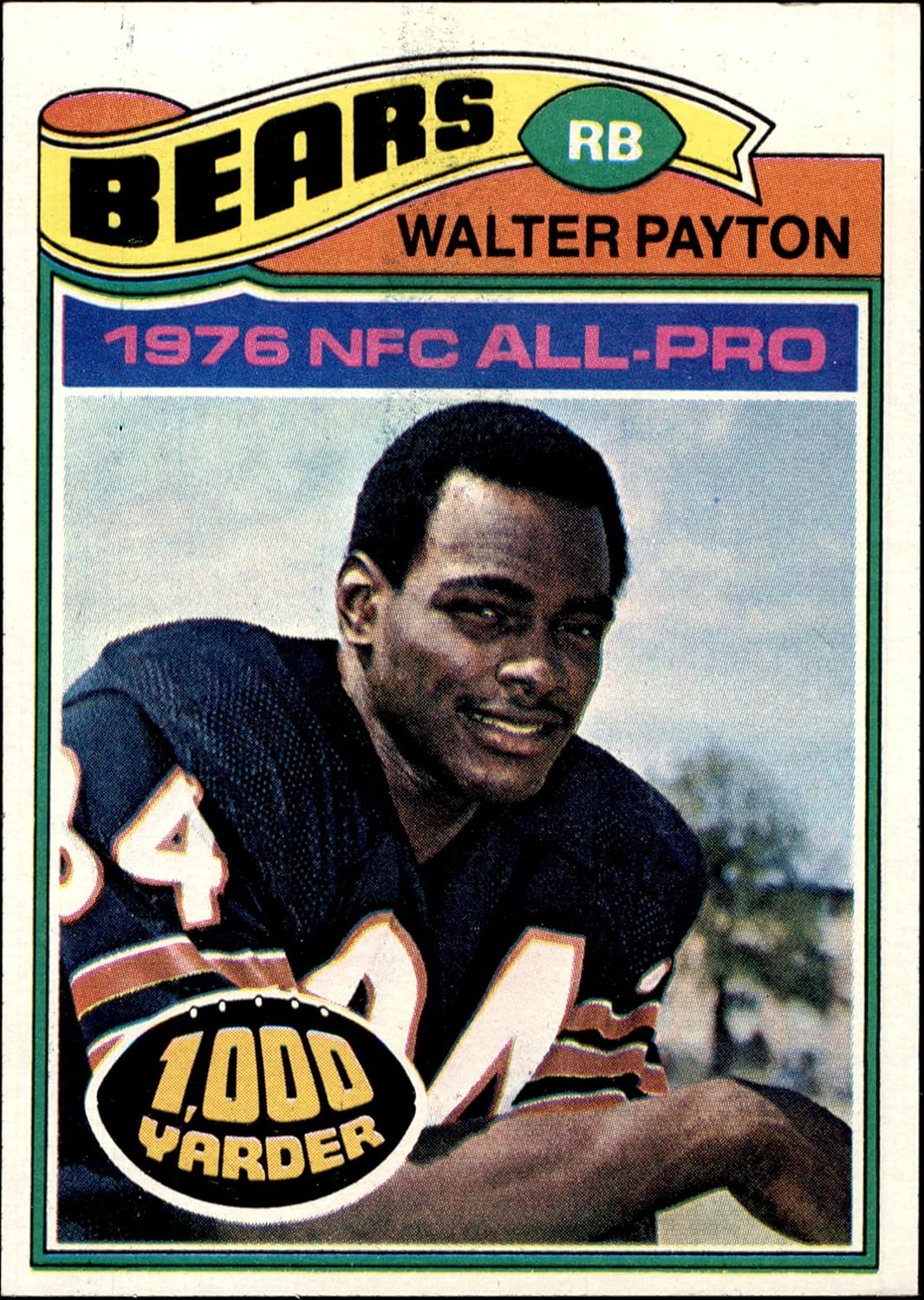 1977 Topps #360 Walter Payton Chicago Bears (Football Card) EX/MT Bears Jackson St