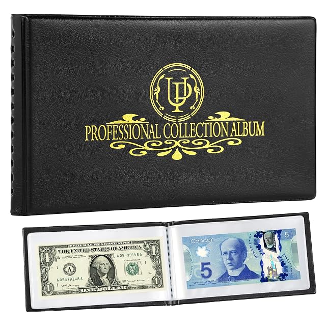 Álbum de colección de billetes de 40 bolsillos 20 hojas