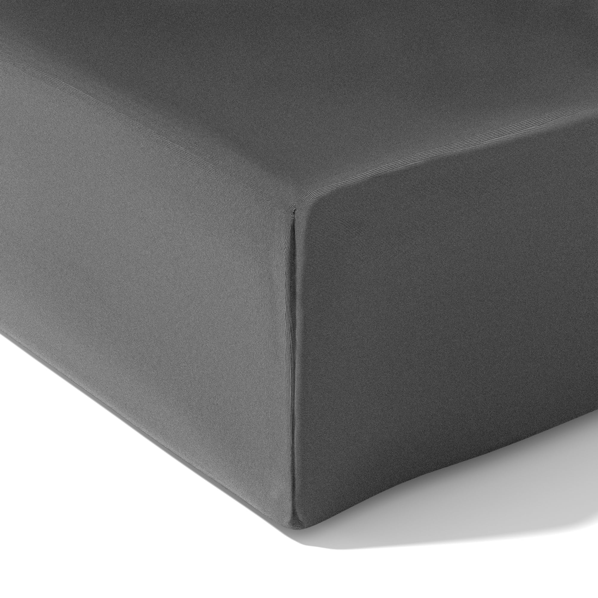 wyewye King Size Fitted Sheets, Deep Grey, 150x200 cm with 40 cm Super Deep Pocket, Microfiber Fabric Bed Fitted Sheets