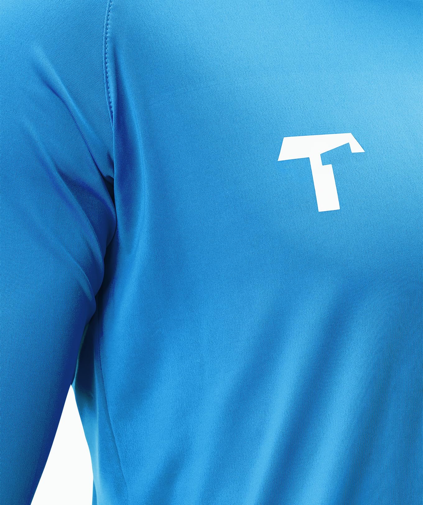 T1TAN Torwarttrikot - Fußballtrikot für Torhüter - Langärmliges Trikot für Herren, Damen und Jugendliche - Farbe blau - Größe XL