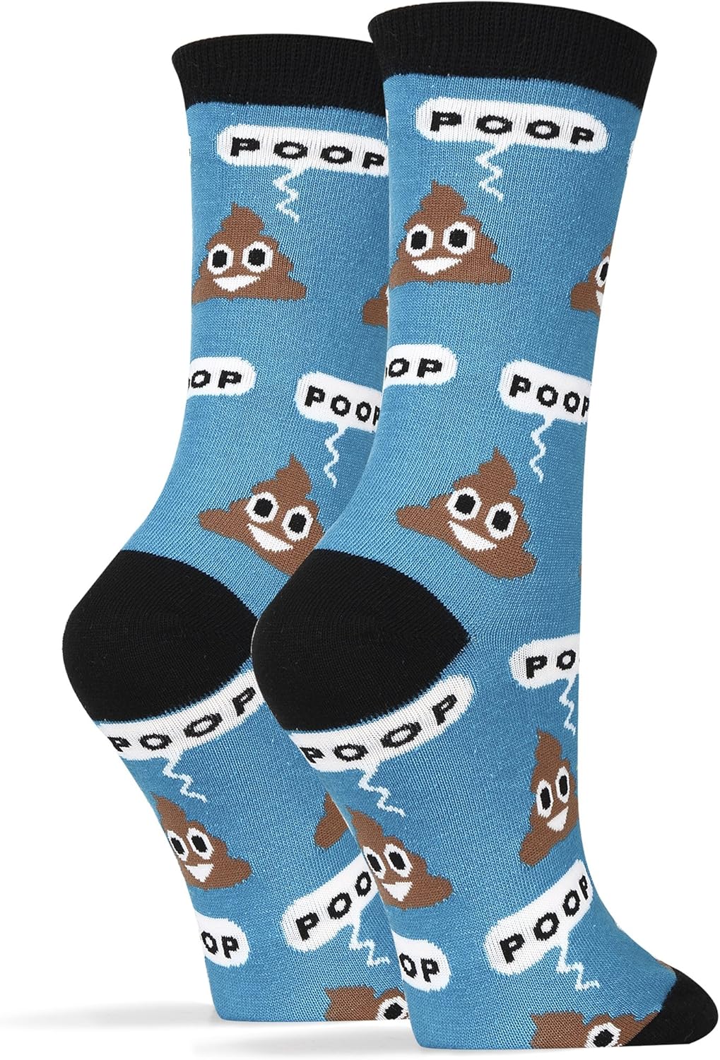 ooohyeah Funny Emoji Crew Socks for Women, Crazy Dress Cotton Socks, Novelty Cute Socks Gift, Shoe Size 5-10 - Image 2