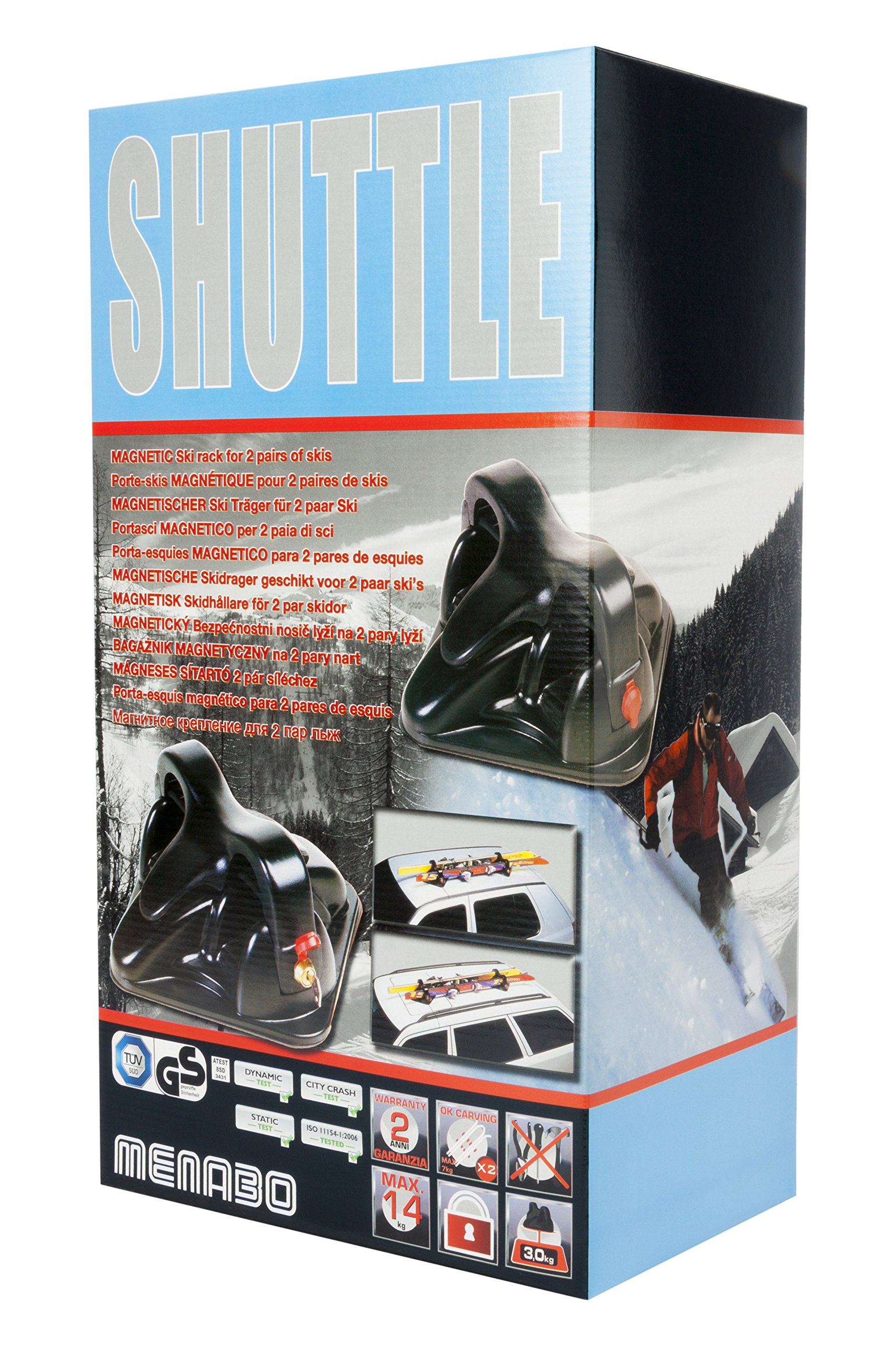 MENABO SHUTTLE 000008300000 Portasci Magnetico Set di 2