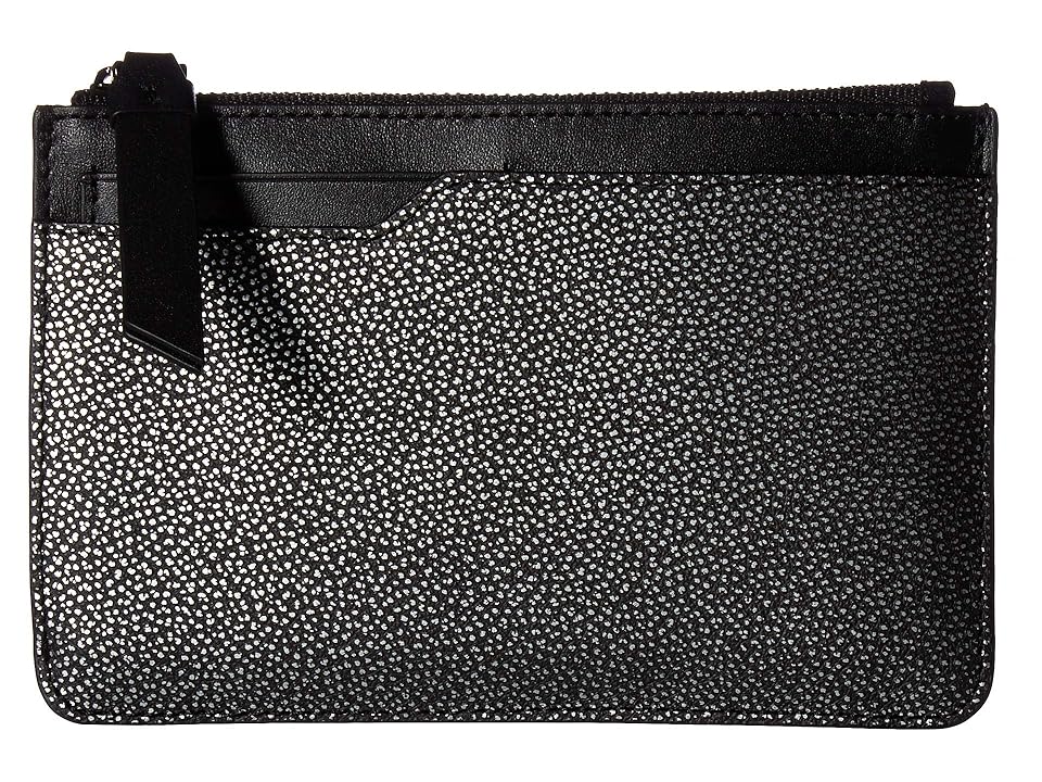 

ECCO Iola Small Travel Wallet (Black/Silver) Wallet Handbags