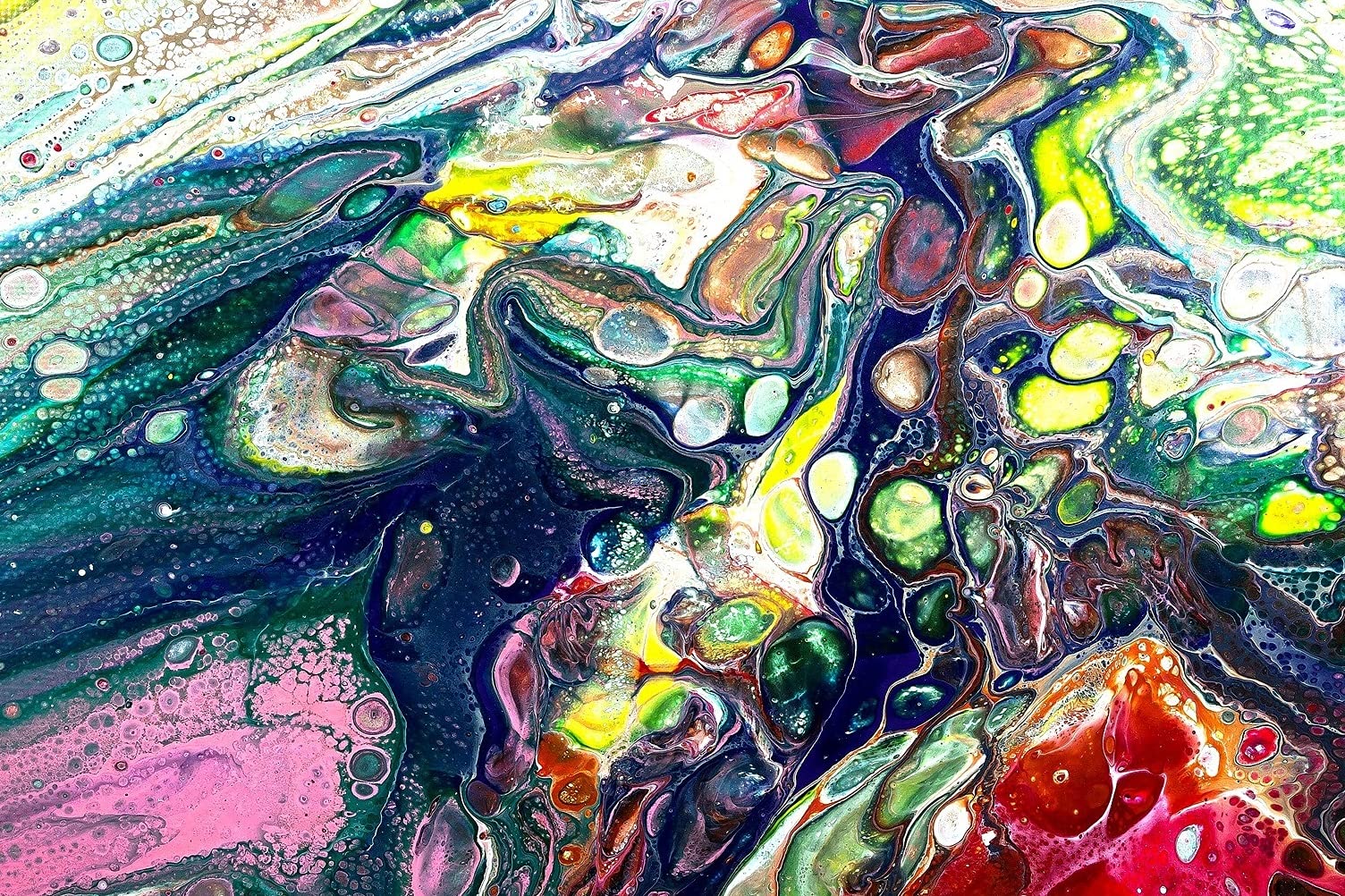 malmit Pouring Medium, Silikon Öl, Acryl Fluid für Fließtechniken von Acrylfarben (80 ml Silikon Öl)