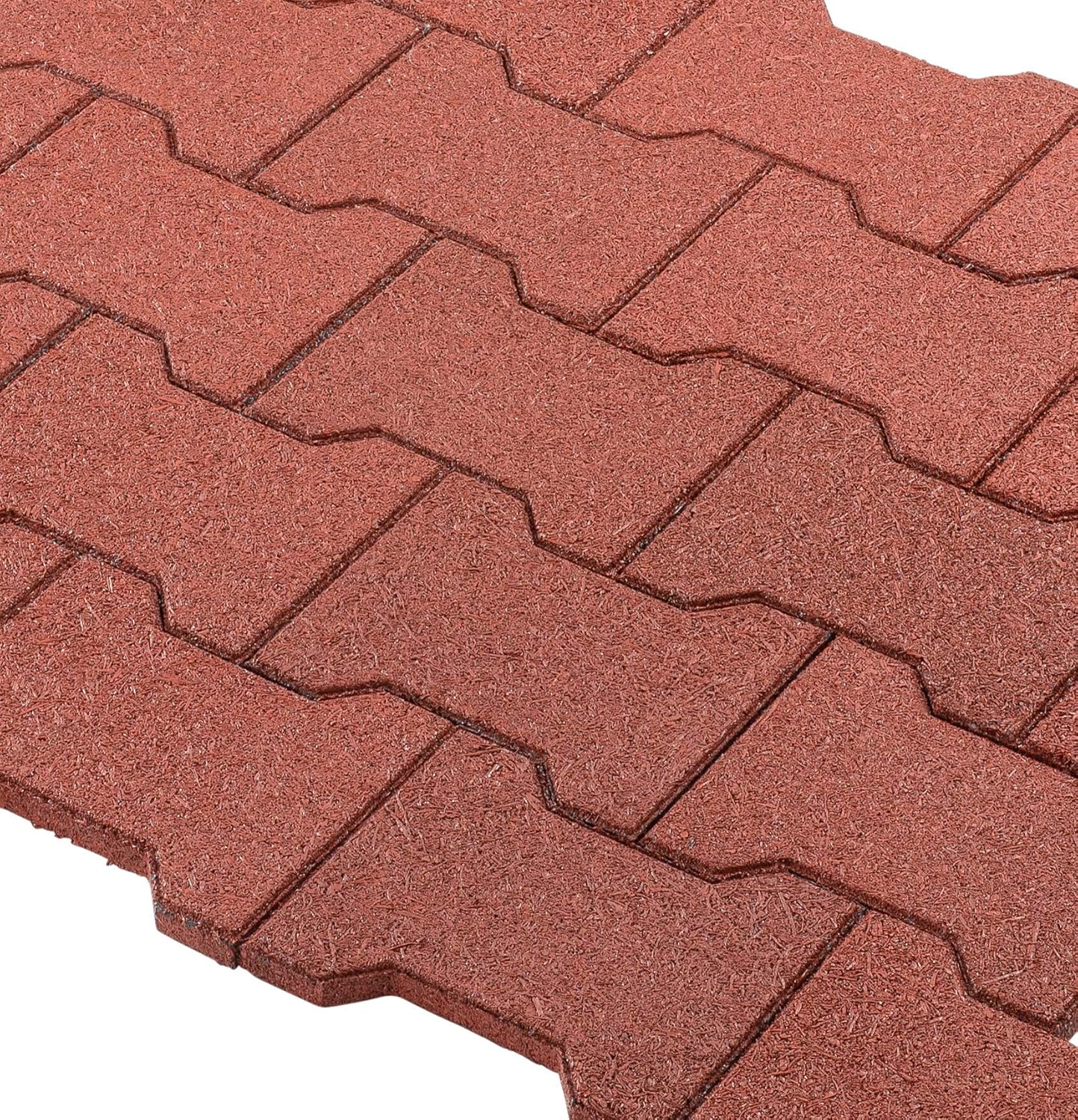 Onе-Dау Sаlе: Uр tо 50% оƒƒ Playsafer Rubber Garden Pavers ¾” Interlocking Safety Tiles for Decks, Patios, Walkways and Gardens - 40 Tiles - 12 Sq. Ft. (Terra Cotta) Bеѕt Sеllеr Playsafer Rubber Garden Pavers ¾” Interlocking Safety Tiles for Decks, Patios, Walkways and Gardens - 40 Tiles - 12 Sq. Ft. (Terra Cotta)