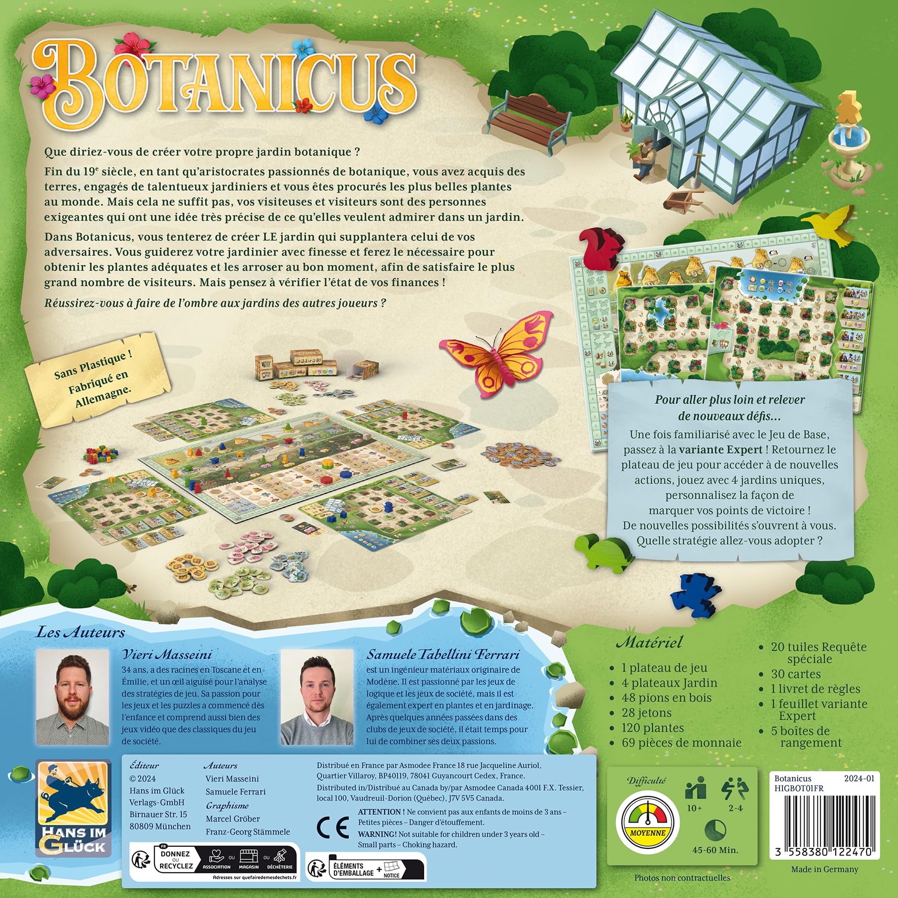 Asmodee - Hans im Glück - BOTANICUS - Jeux de société - Jeux de Plateau - Jeu Famille et Enfants à partir de 10 Ans - 2 à 4 Joueurs - 45 Min - Version française