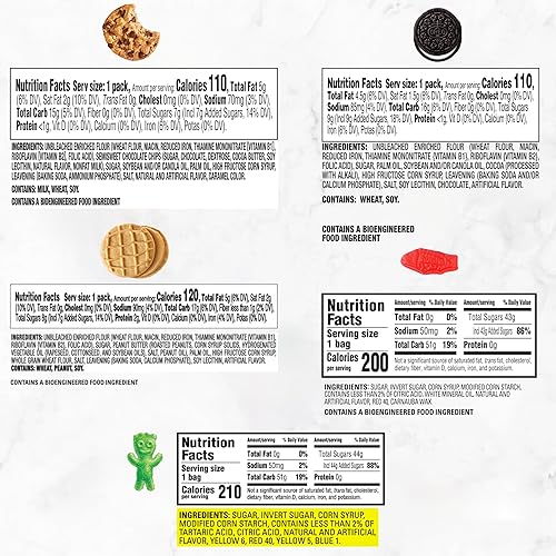 Miniatura 6 de OREO CHIPS AHOY mantequilla de nuez parche agrio para niños y peces suecos paquete variado de galletas y dulces rellenos de calcetines de galletas