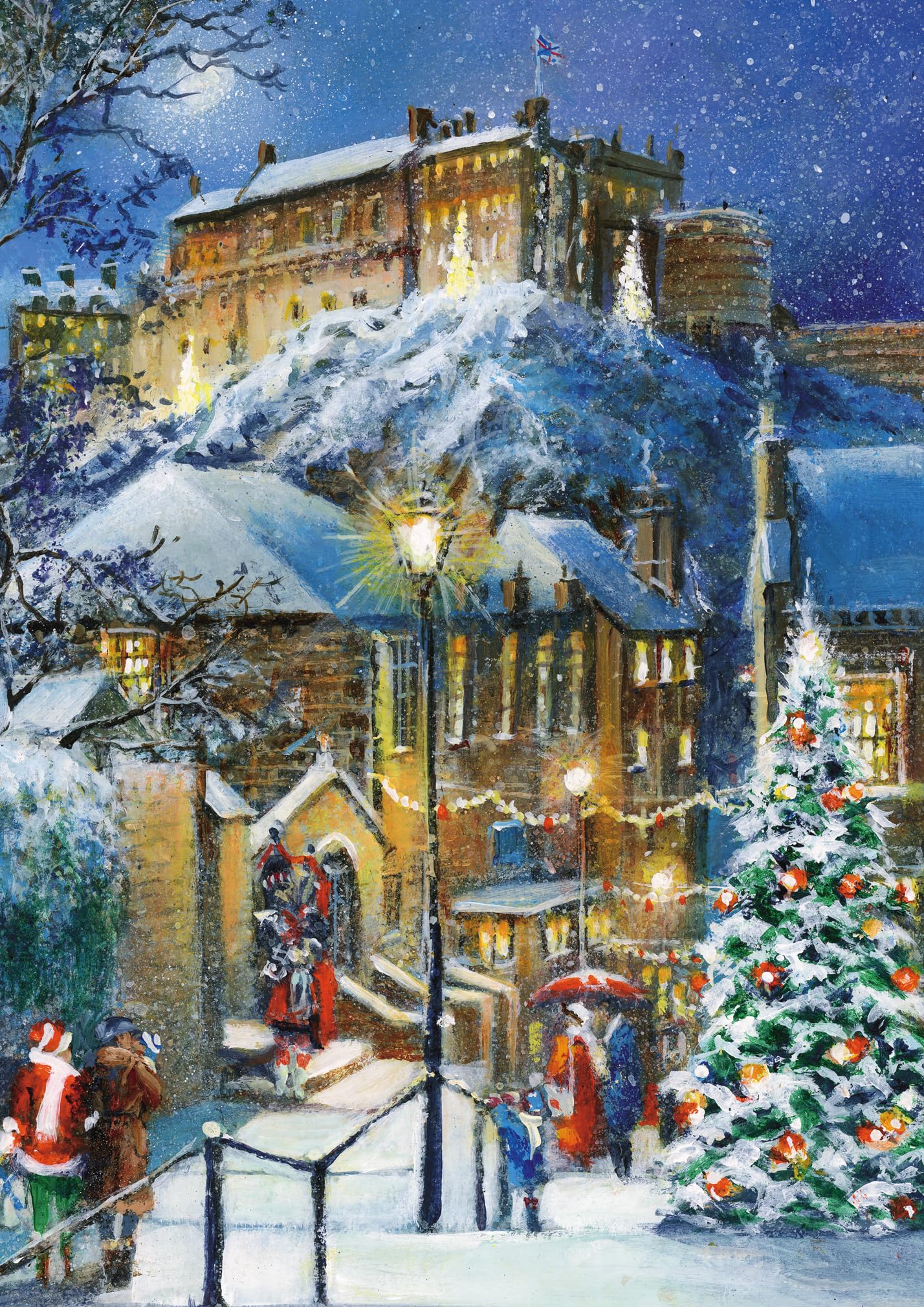 Box of 20 Fairdeal Magical Winter Wonderland Charity Christmas Cards in 4 Designs BUCF0003, Pastel, White, Blue, Grey - Image 4