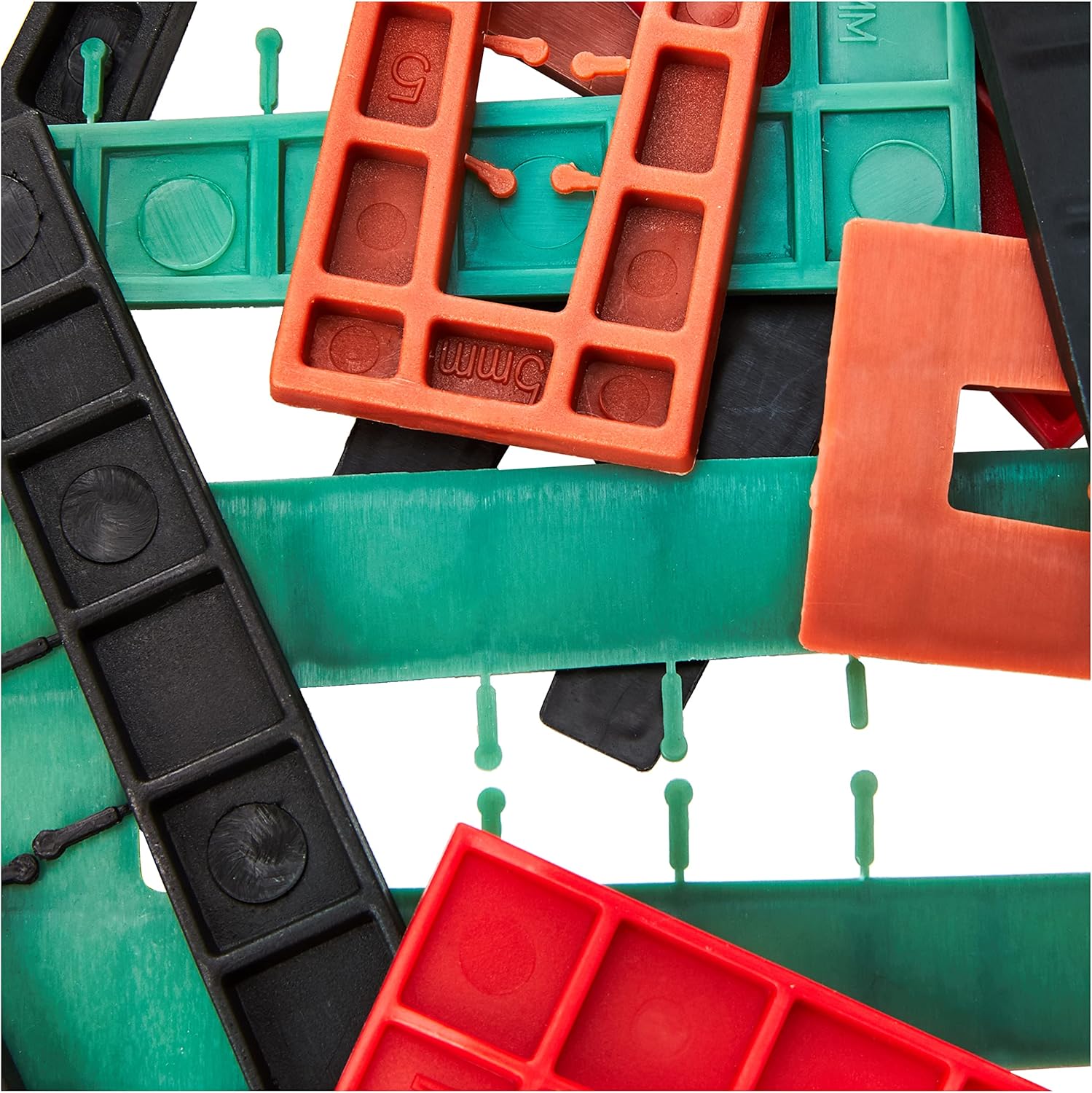 TIMco SHIMTUB Assorted Plastic Shims Sizes 1-6mm - Mixed Colours (Tub of 400)