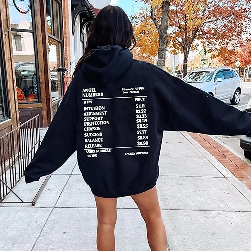 Miniatura 3 de Sudadera con capucha con número de ángel, sudadera con capucha celestial mística, estética de núcleo de ángel, camisa de manifestación, sudadera