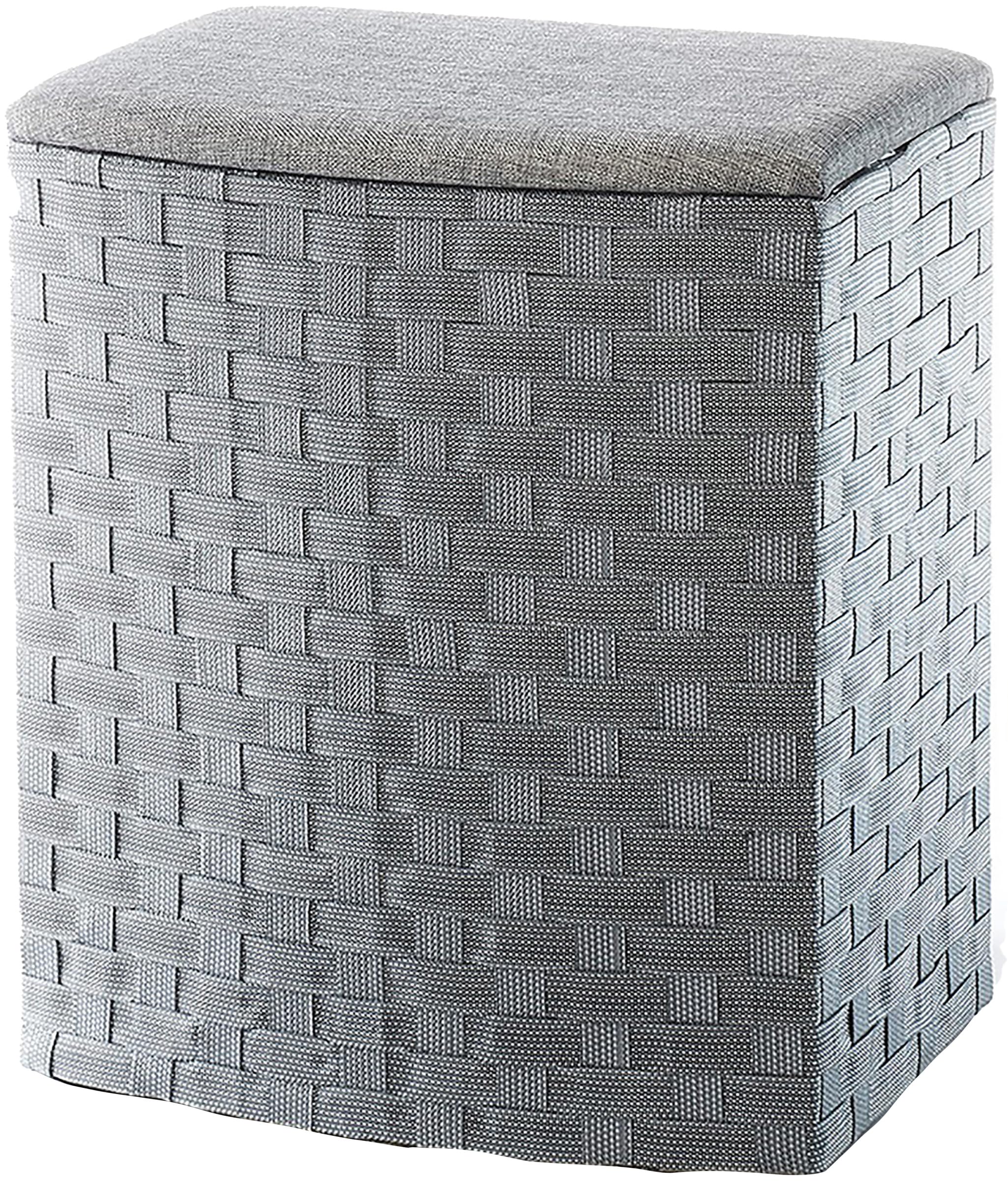Kobolo Wäschebehälter aus Nylon 45x33x53 cm Grau