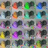 Vista 2 de Dazzle Bright - Luces de Navidad Inteligentes que Cambian de Color, 66 pies, 200 luces LED RGB con control remoto y aplicación, luces de árbol