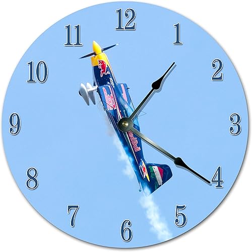 10.5" Redbull Race MonoplaneRelojRelojgrande de 10.5"Reloj de pared decoración del hogar reloj