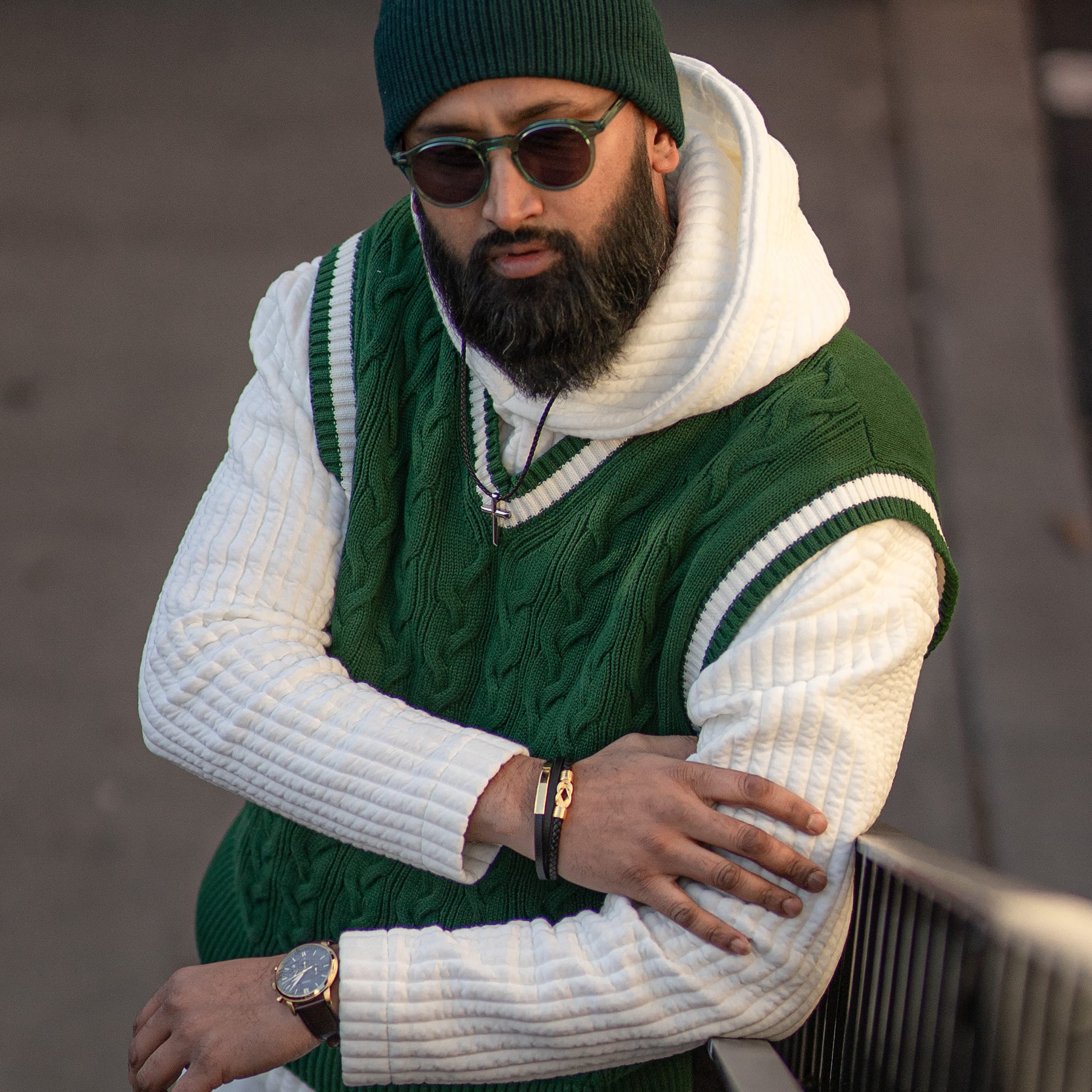 SERASAR Bracciale Premium da Donna | 925 Sterline d'Argento | Placcatura in Vero Oro 18 Carati | Lunghezza Regolabile | Quattro Colori | Portagioie Incluso